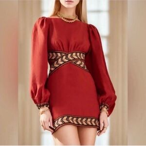 NWT Johanna Ortiz Time Gone By Linen Mini Dress